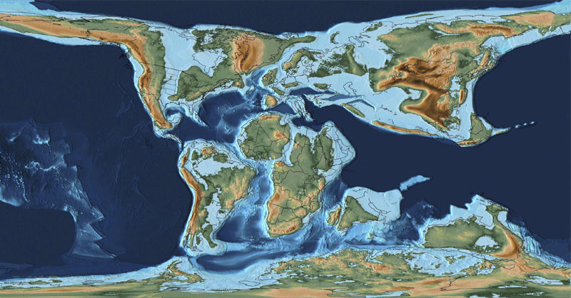 PaleoMAPS: la cartografía de Pangea en DEM