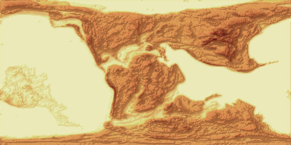 PaleoDEM de Pangea