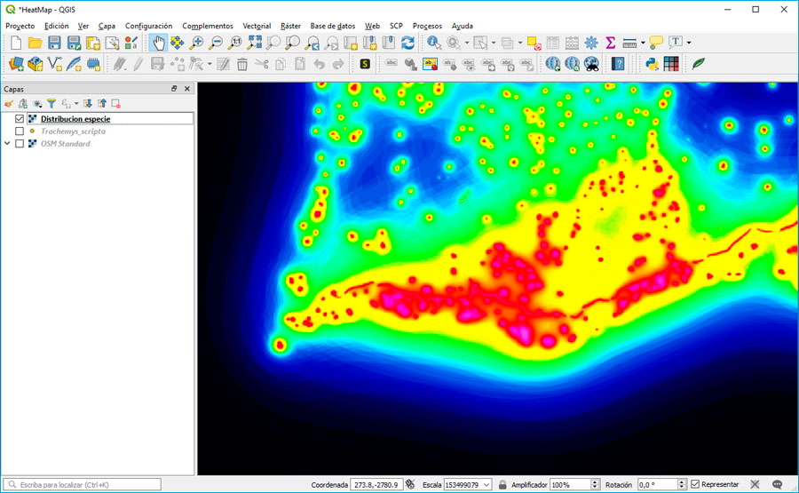 Como hacer heatmaps en QGIS