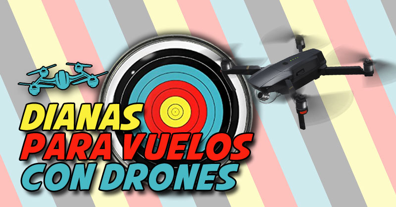 Puntos de control para drones y plantillas de dianas