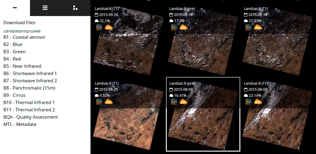 Descargar imágenes Landsat con Remote Pixel