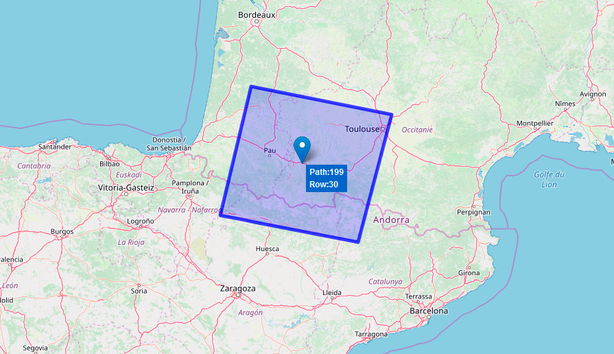 Cómo identificar el path-row de Landsat