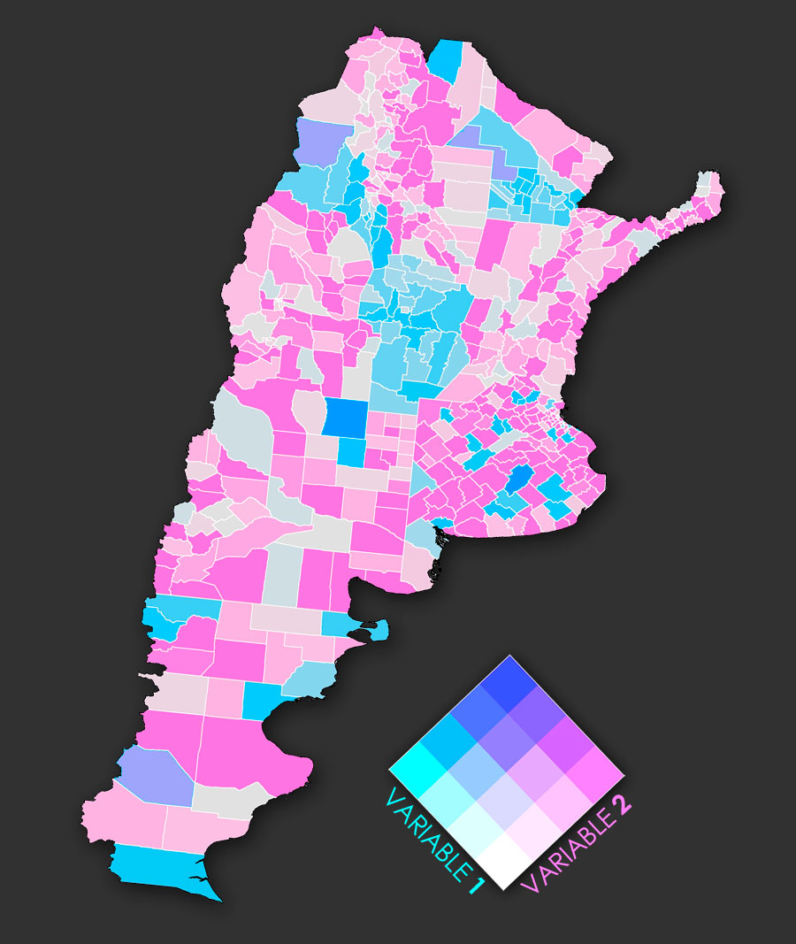 Mapa bivariable