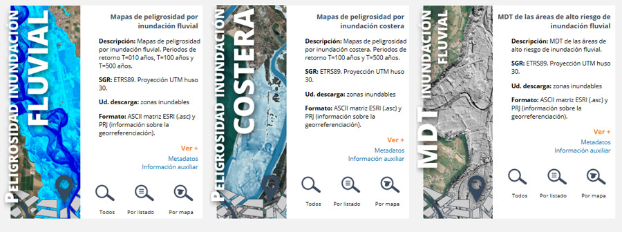 Mapas de riesgo de inundación fluvial