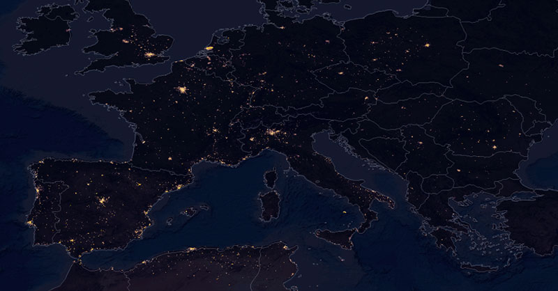 Imágenes satélite nocturnas con Suomi NPP