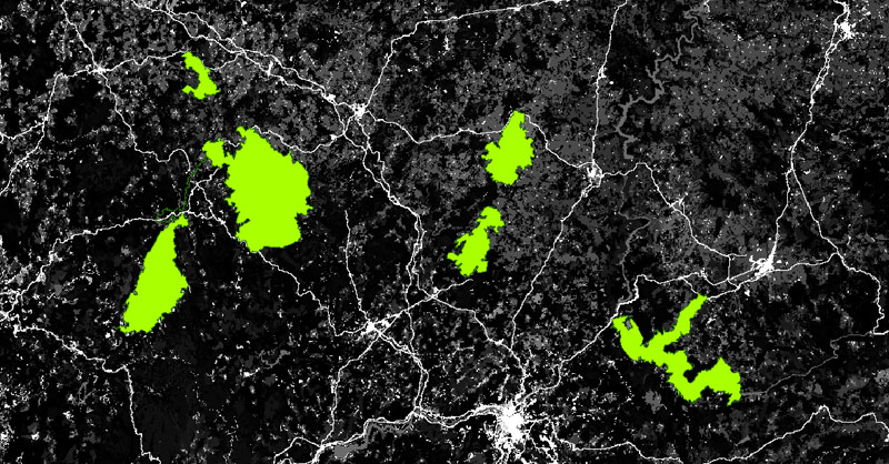 Espacios naturales protegidos a conectar ecológicamente