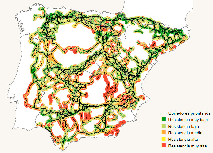 Cartografía de corredores ecológicos