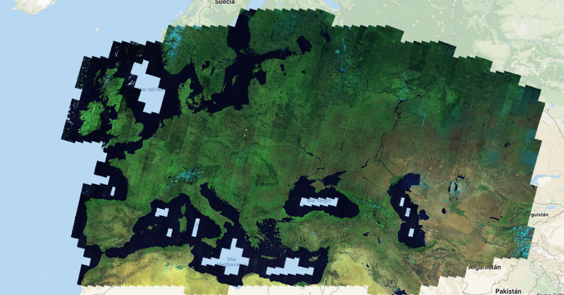Cómo generar imágenes satélite sin nubes