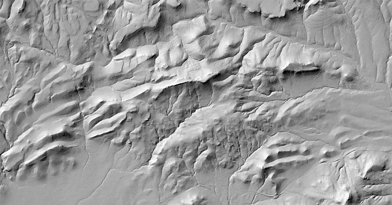 Creación de mapas de sombras hillshade