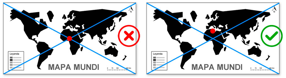 Punto medio de un mapa