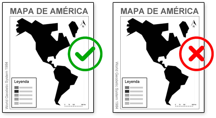 Dirección de etiquetas en un mapa