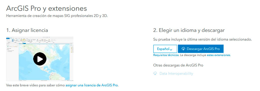 Descargar ArcGIS Pro Trial