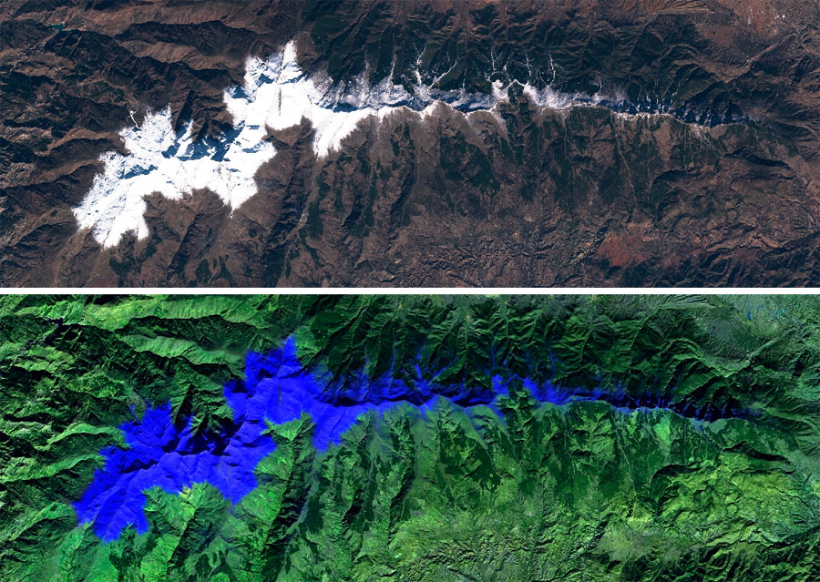 Masas de agua solida en teledetección