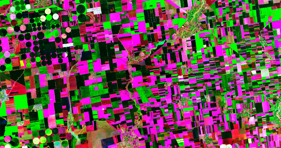 Cálculo de índices NDVI multitemporales