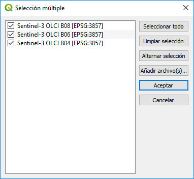 Composición RGB en QGIS