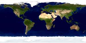 The Blue Marble Land Surface Ocean Color and Sea Ice