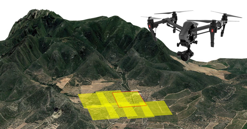 Parametrización del plan de vuelo de drones