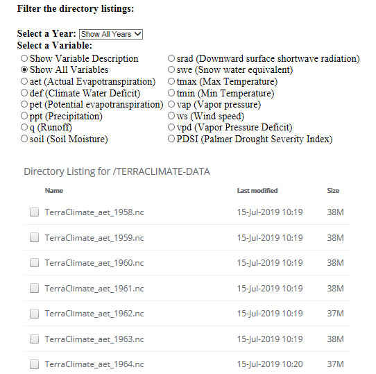 TerraClimate para descarga de datos climáticos cartográficos