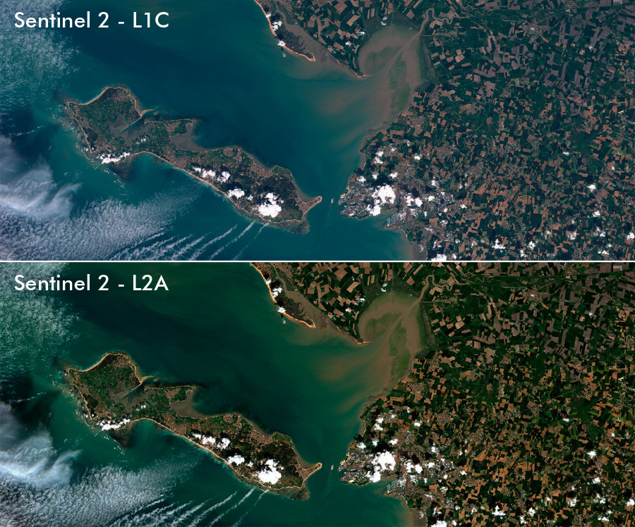 Corrección atmosférica de imágenes del satélite Sentinel 2