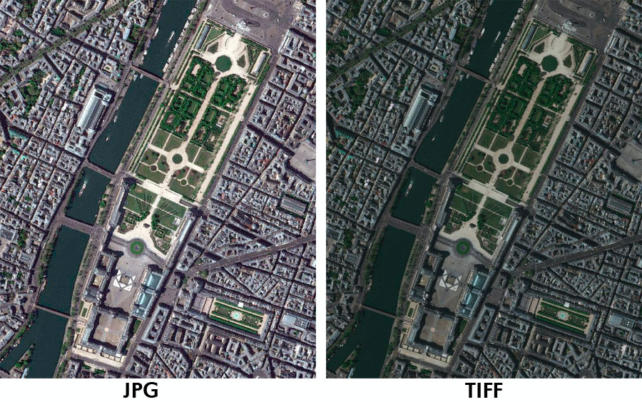 Profundidad de pixel en calidad cartográfica