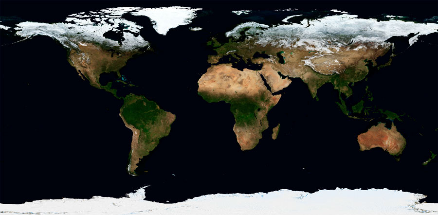 WMS mapa base Blue Marble NASA