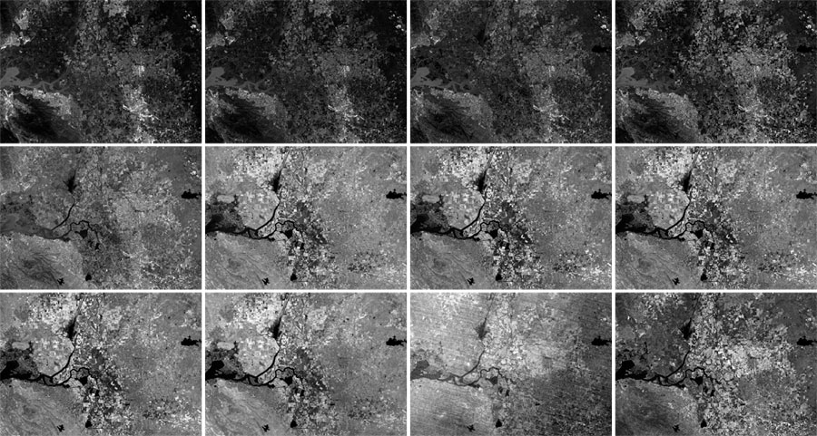 Bandas satélite de Sentinel 2