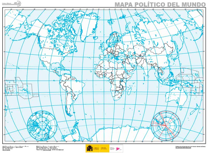 Descarga mapa político del mundo