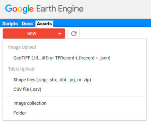 Importar archivos shapefile en Google Earth Engine