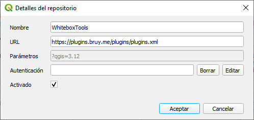 Cómo instalar WhiteboxTools para QGIS