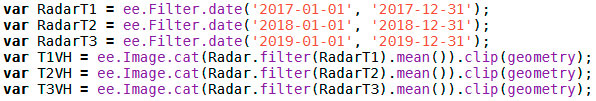 Analisis temporal de datos radar