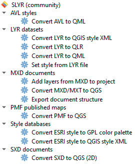 Convertir LYR en QGIS