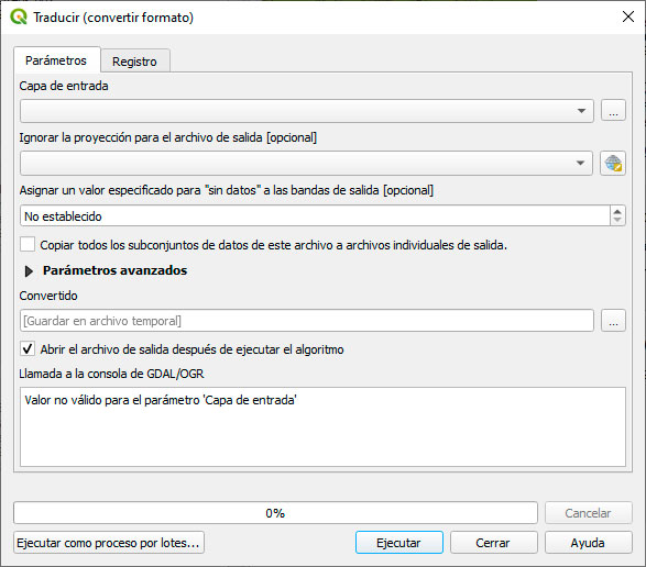 Convertir formato para Maxent en QGIS 