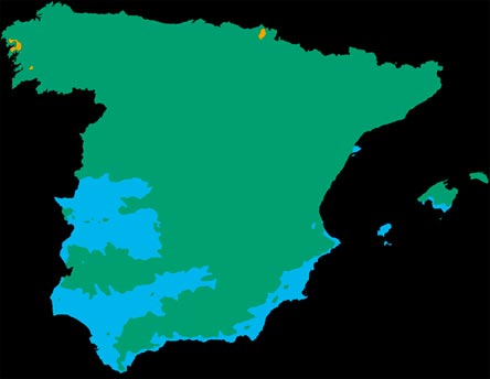 Maxent y mapas de distribución de especies frente al cambio climático