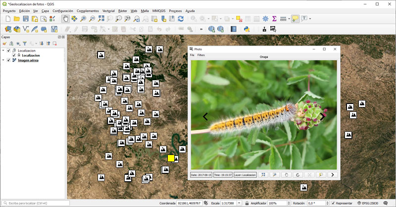 Georreferenciar fotos en QGIS para inventarios naturales