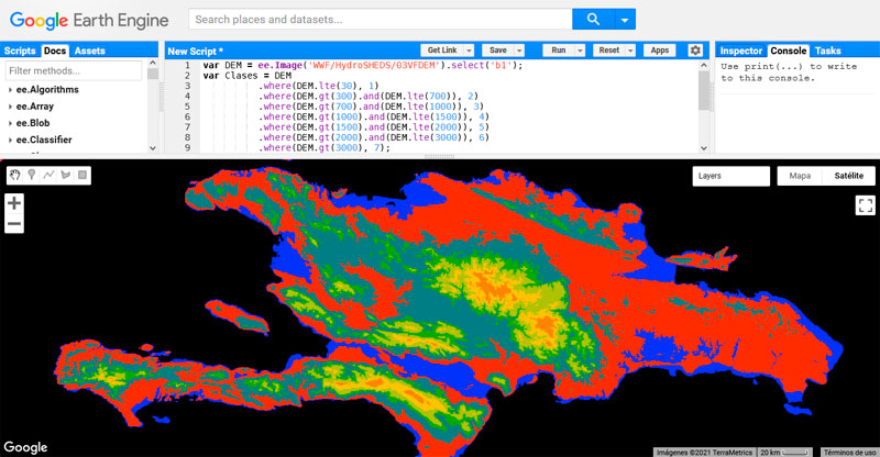 Clasificación no supervisada en Google Earth Engine