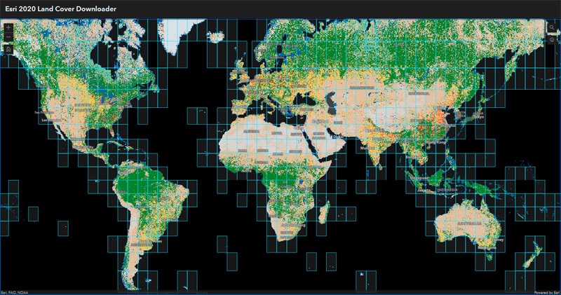 Descargar mapa de usos del suelo de ESRI