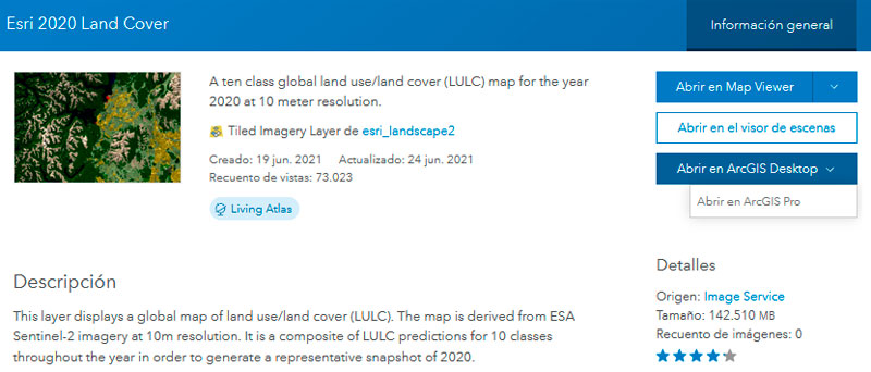 Land Cover world map