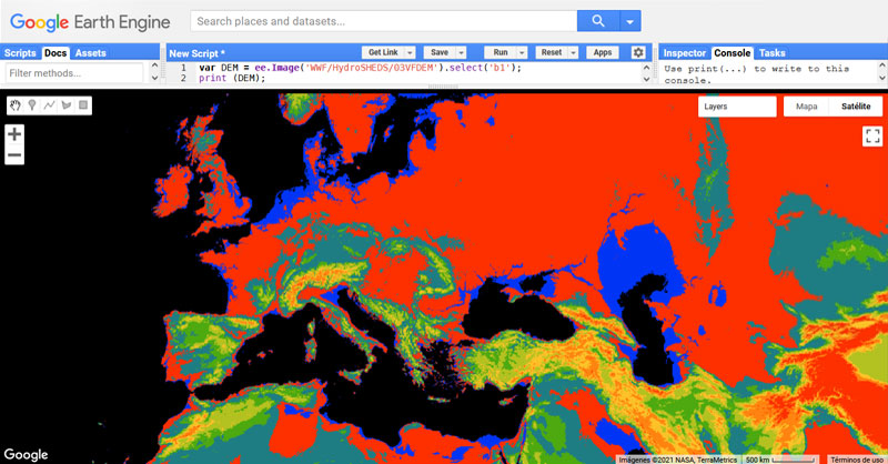 Reclasificación de valores en Google Earth Engine