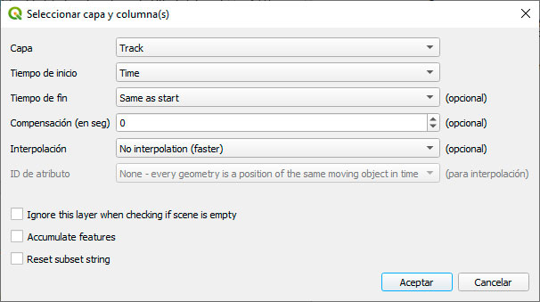 Plugin Timemanager para QGIS