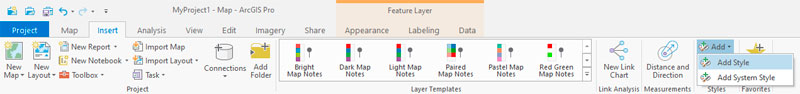 Añadir estilos en ArcGIS Pro