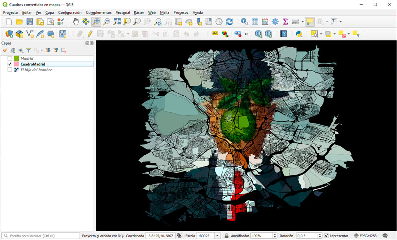 Convertir mapa en cuadro en QGIS