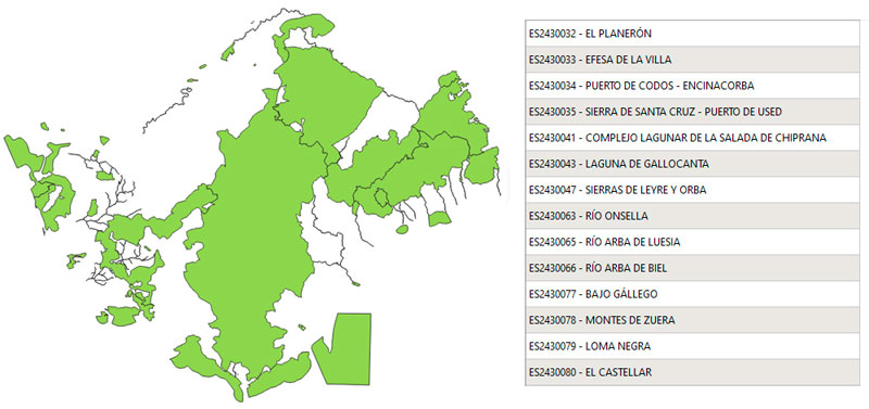 Cartografía de especies de la Red Natura 2000
