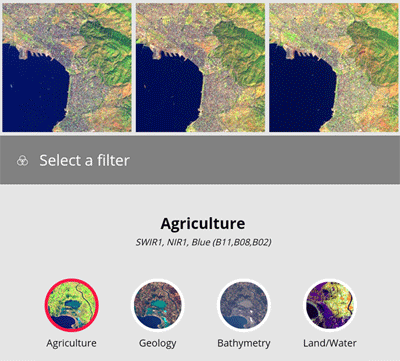 Filtros para imágenes satélite con SnapPlanet