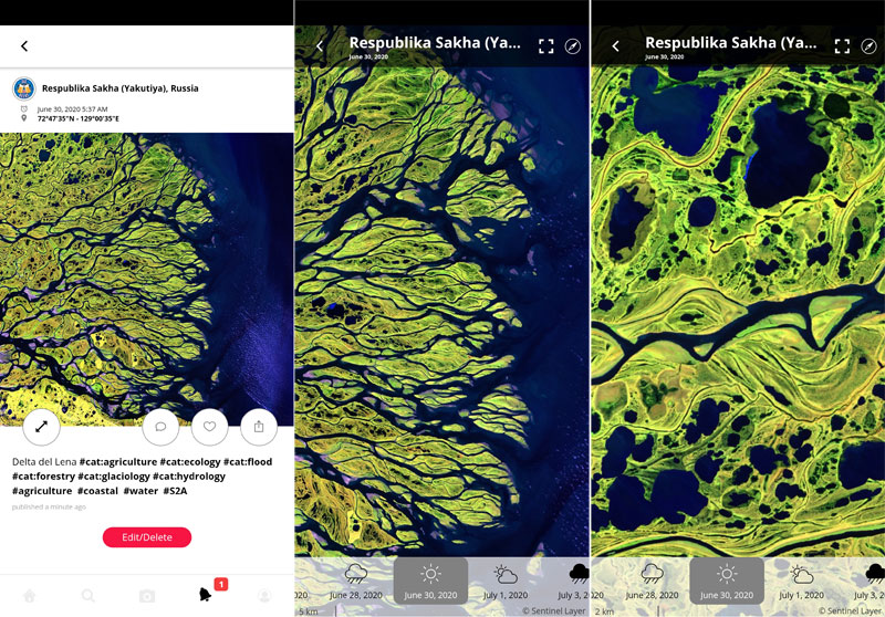 SnapPlanet para imágenes satélite