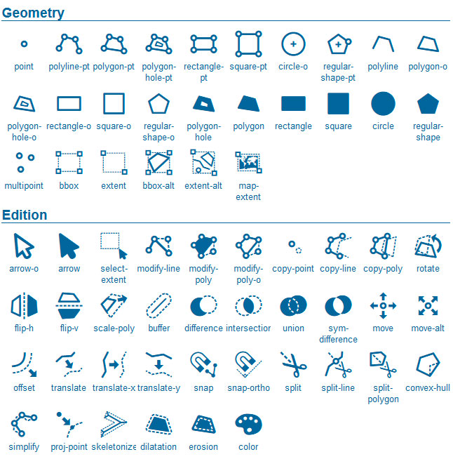 Descarga de iconos cartográficos para visores y aplicaciones GEO
