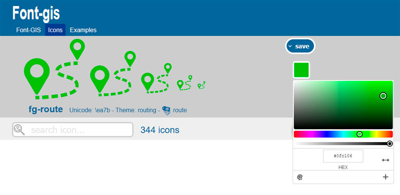 Descarga de iconos geográficos para visores y aplicaciones GEO