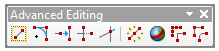 Barra de herramientas edición avanzada de ArcMap